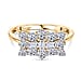 Luxuriant Diamond Lab Grown Diamond (VS-E-F) Boat Ring in Sterling Silver