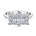 Luxuriant Diamond Lab Grown Diamond (VS-E-F) Boat Ring in Sterling Silver
