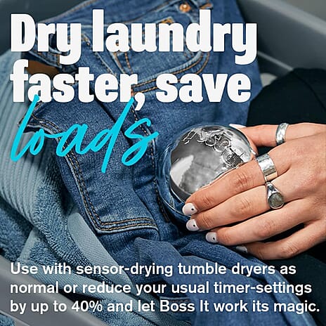 Boss It Ultra Reflective Tumble Rapid Dryer Ball - Silver