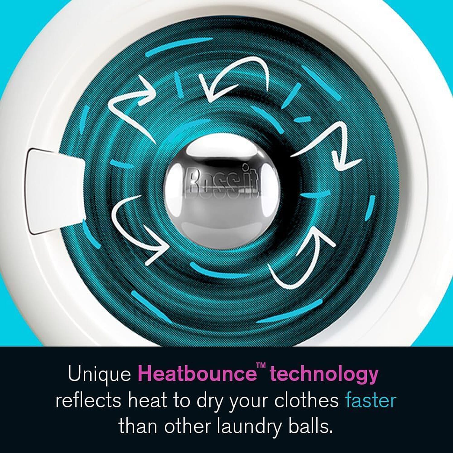 Boss It Ultra Reflective Tumble Rapid Dryer Ball - Silver