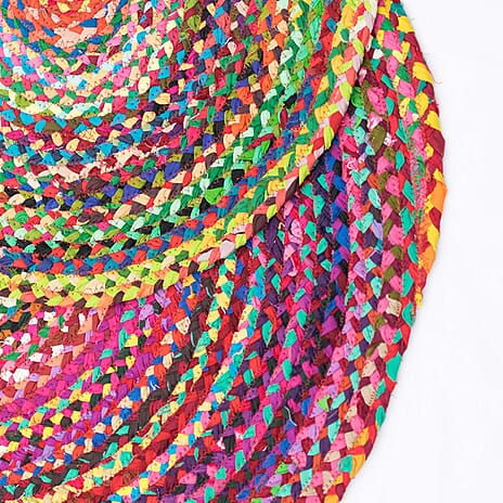 IW Cotton Rug and Door Mat (Size 1x90 cm) - Multi Color