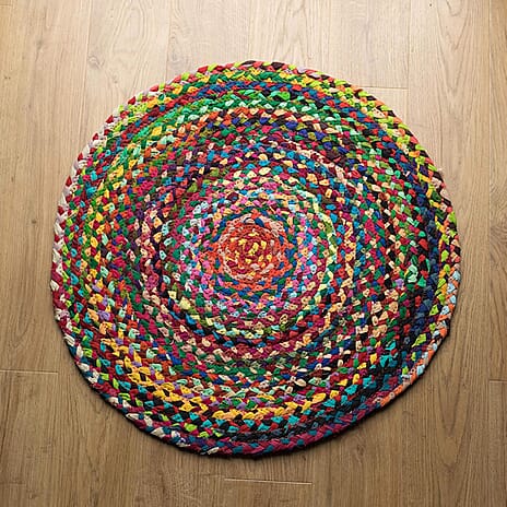 IW Cotton Rug and Door Mat (Size 1x120 cm) - Multi Color