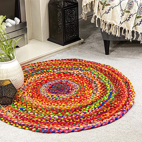 IW Cotton Rug and Door Mat (Size 1x150 cm) - Multi Color