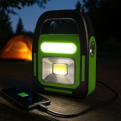 Hurry Bolt Solar Emergency Light with 1200MAH Lithium Battery Included - Blue