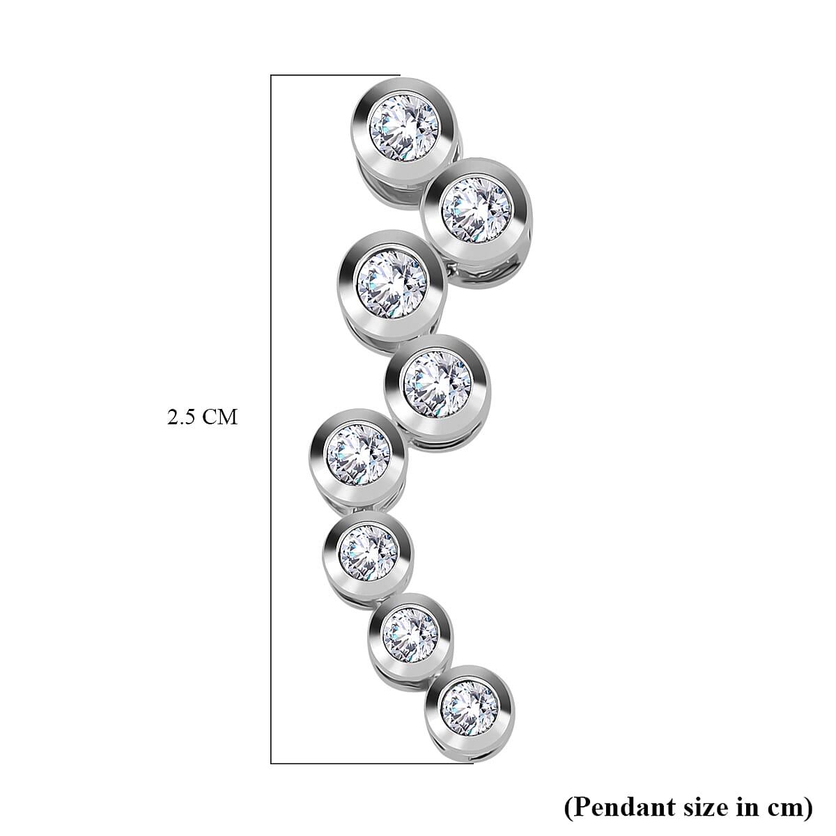 Luxuriant Diamond Lab Grown Diamond Pendant in Rhodium Overlay Sterling Silver 0.51 Ct. Luxuriant Diamond Lab Grown Diamond Pendant in Rhodium Overlay Sterling Silver 0.51 Ct.