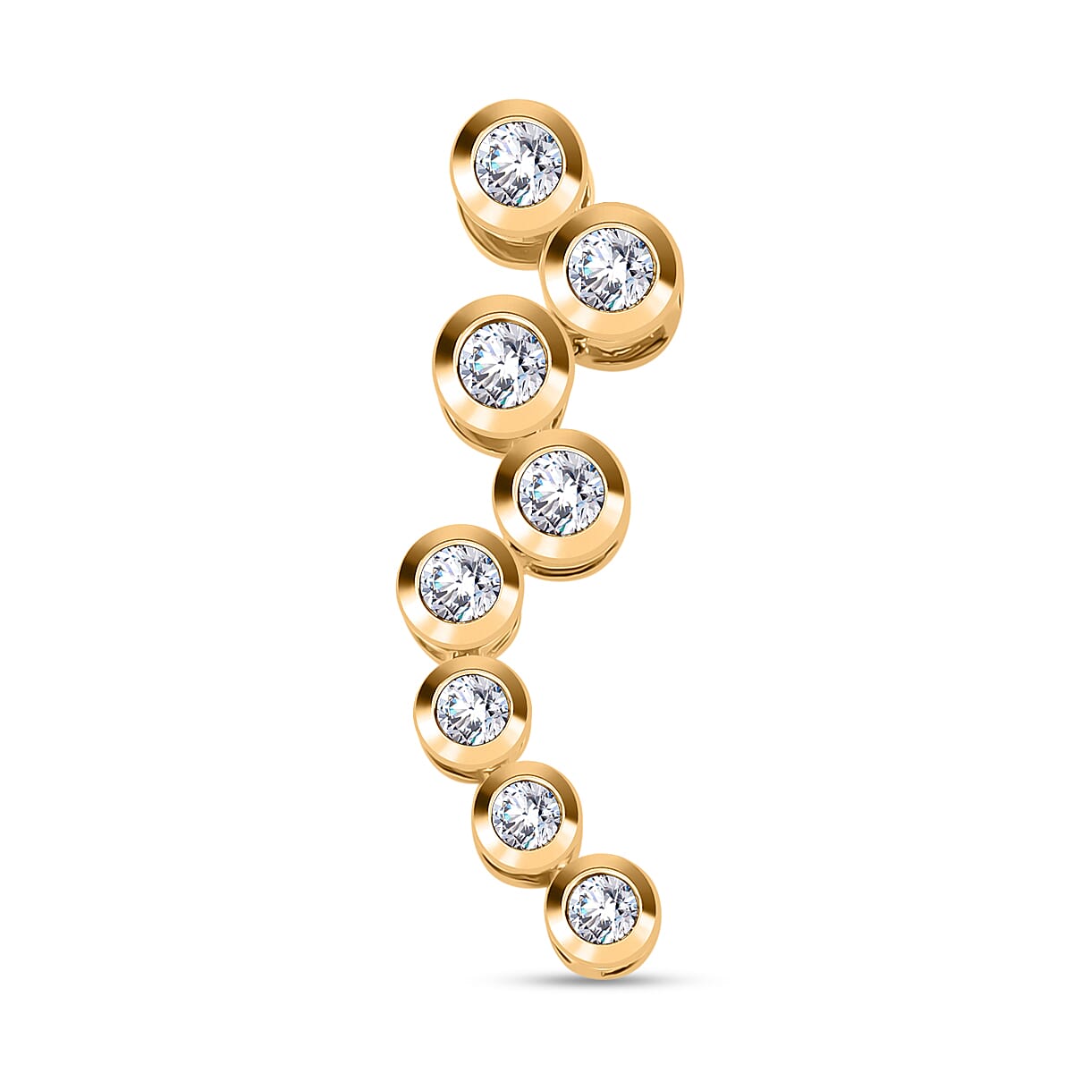 Luxuriant Diamond Lab Grown Diamond (SI-G-H) Pendant in 18K Vermeil Yellow Gold Plated Sterling Silver 0.51 Ct.