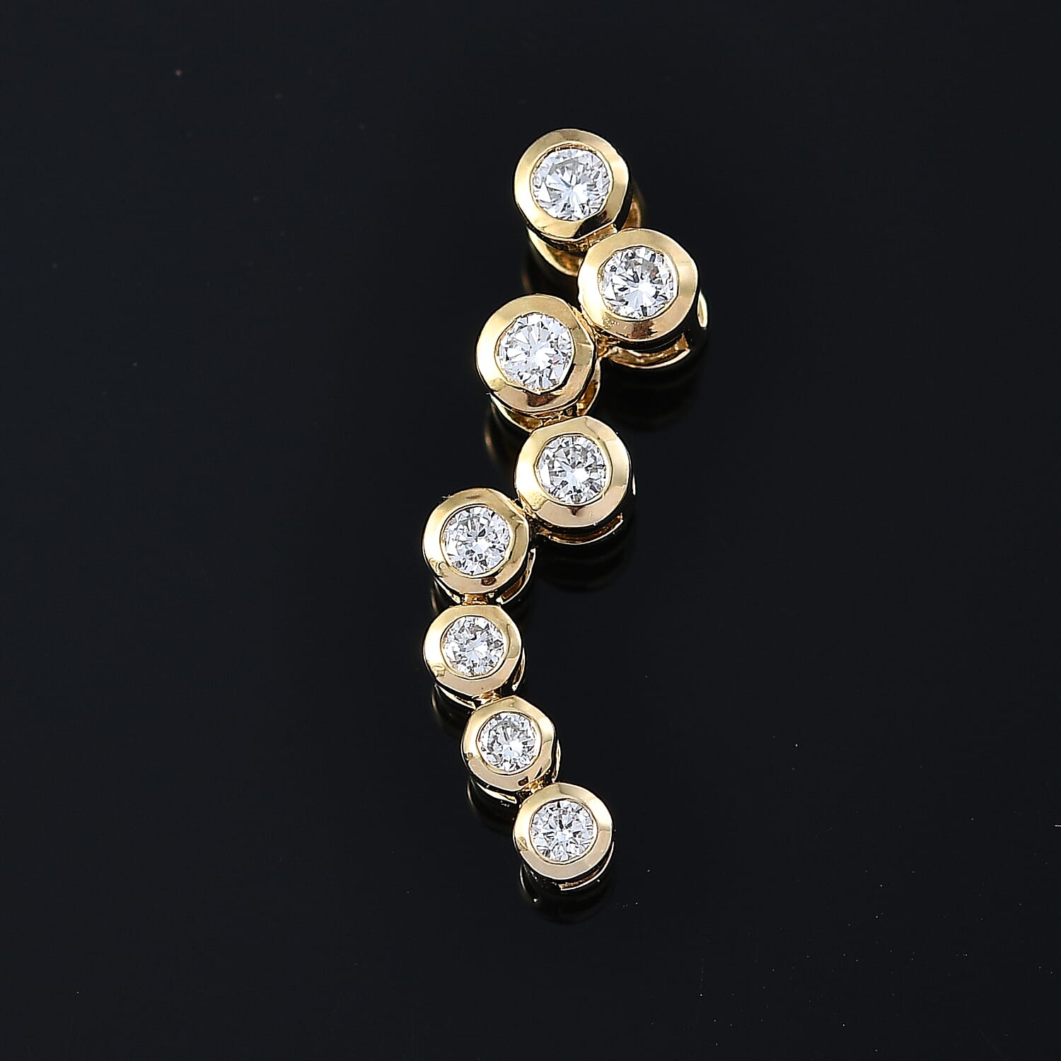 Luxuriant Diamond Lab Grown Diamond (SI-G-H) Pendant in 18K Vermeil Yellow Gold Plated Sterling Silver 0.51 Ct.