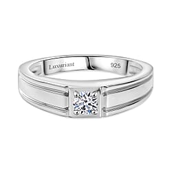 Luxuriant Diamond Lab Grown Diamond (SI-G-H) Signet Ring in Sterling Silver