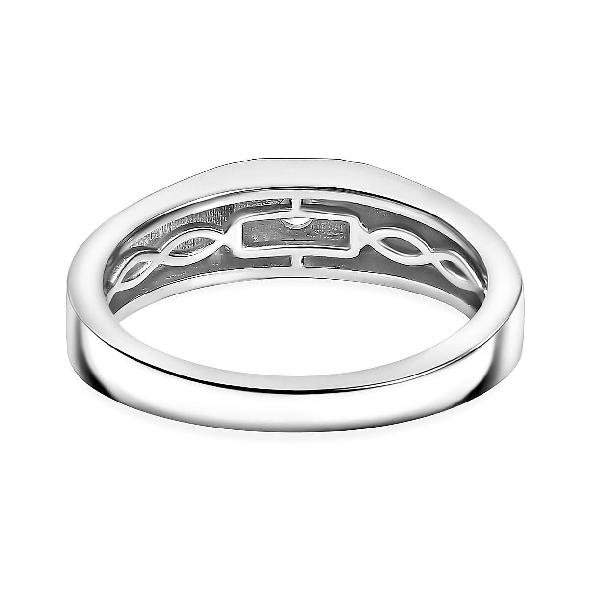 Luxuriant Diamond Lab Grown Diamond (SI-G-H) Signet Ring in Sterling Silver