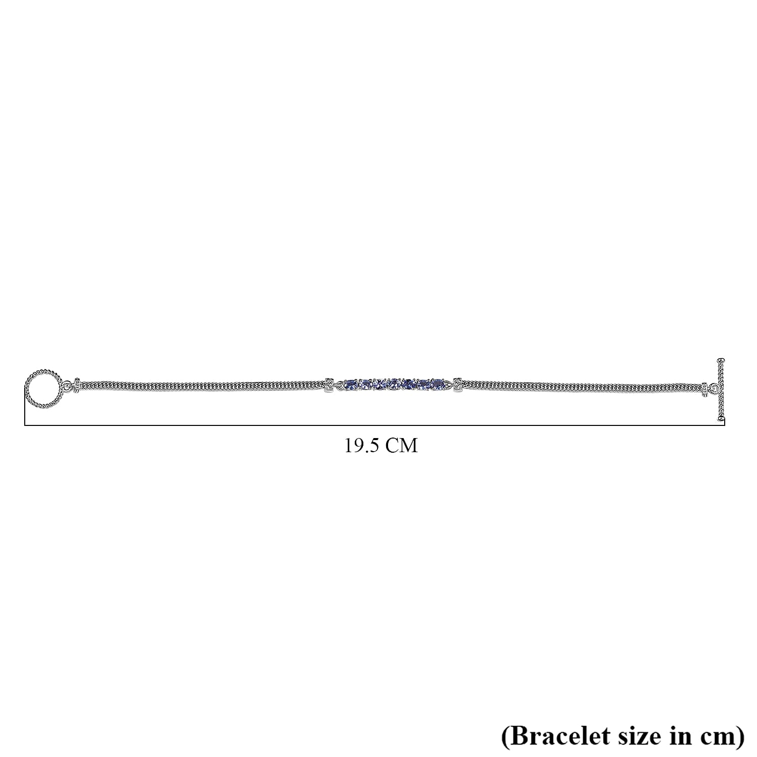 One Time Deal- Tanzanite Bracelet (Size - 7.5) in Rhodium Overlay Sterling 1.28 Ct. One Time Deal- Tanzanite Bracelet (Size - 7.5) in Rhodium Overlay Sterling 1.28 Ct.