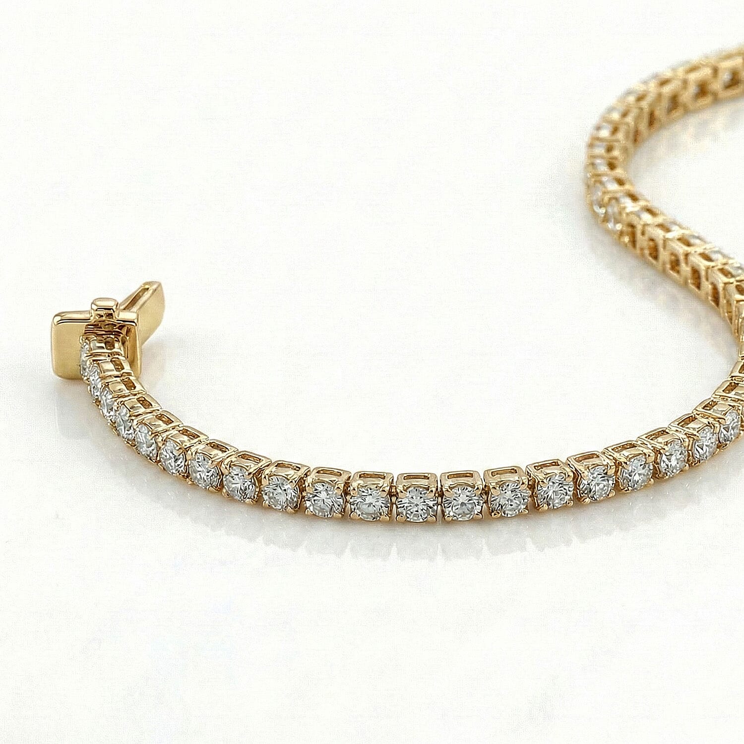 Moissanite Cluster Bracelet in Sterling Silver