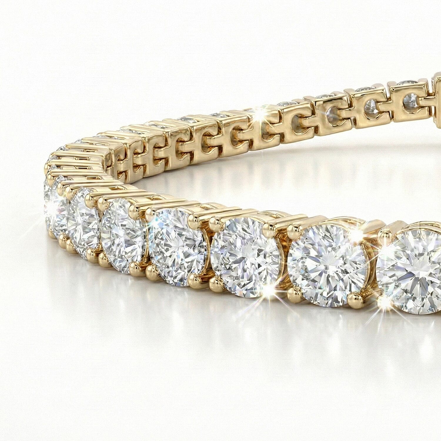 Moissanite Cluster Bracelet in Sterling Silver