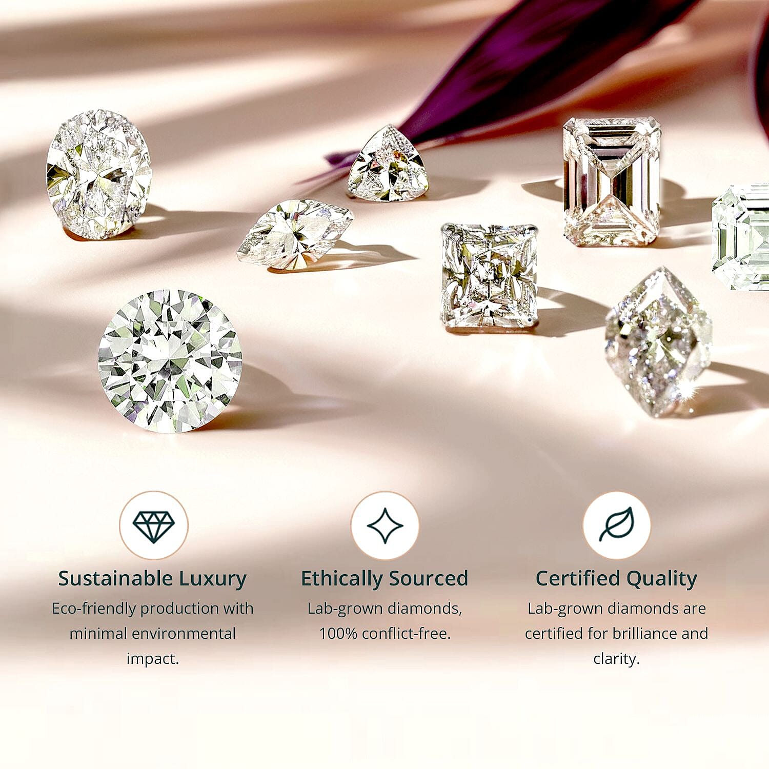Luxuriant Diamond 950 Platinum IGI Certified Princess Cut Lab Grown Diamond (VS-E-F) Trilogy Ring 3.07 Ct. Luxuriant Diamond 950 Platinum IGI Certified Princess Cut Lab Grown Diamond (VS-E-F) Trilogy Ring 3.07 Ct.