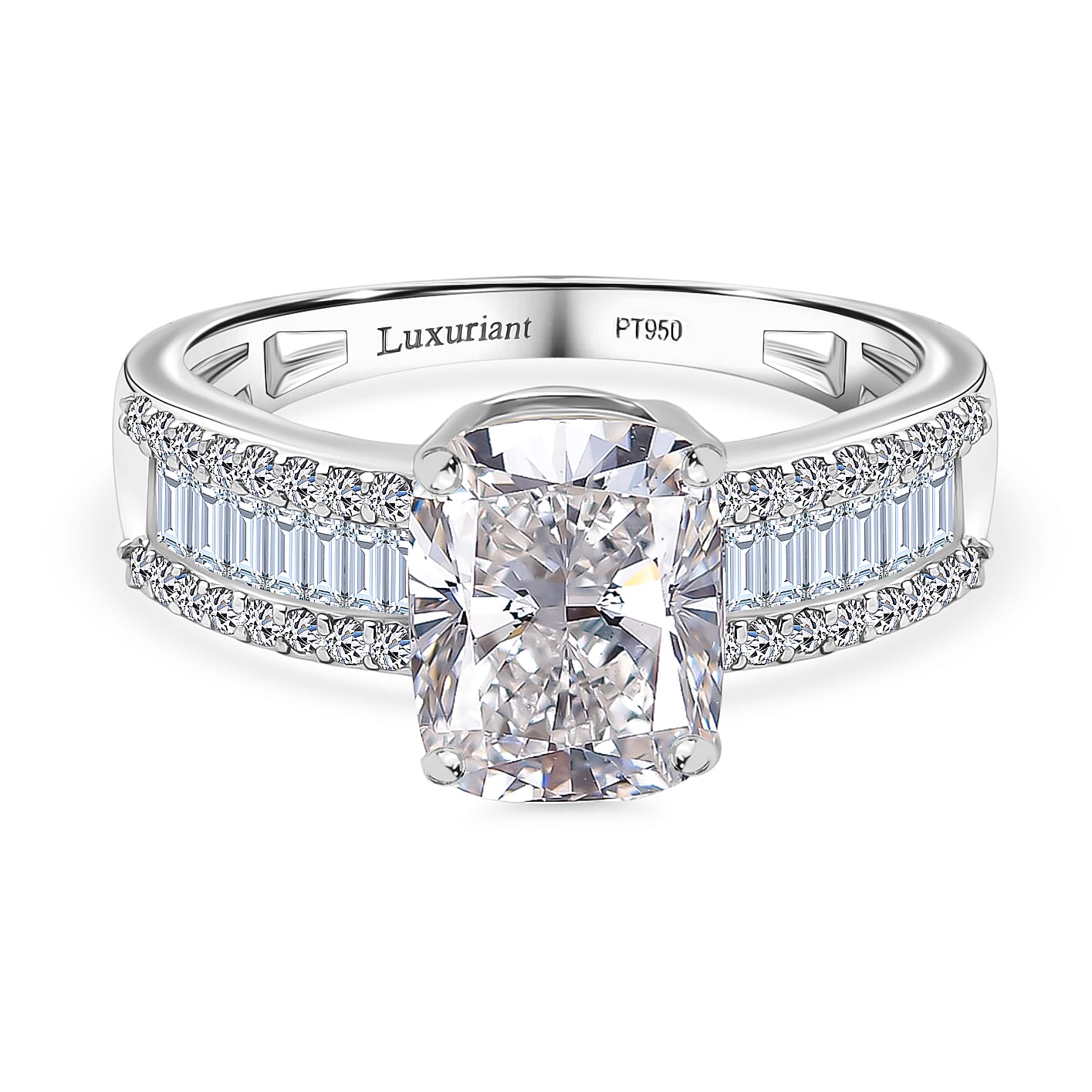 Luxuriant Diamond 950 Platinum IGI Certified Lab Grown Diamond (VS-1-F) Solitaire Diamond Ring