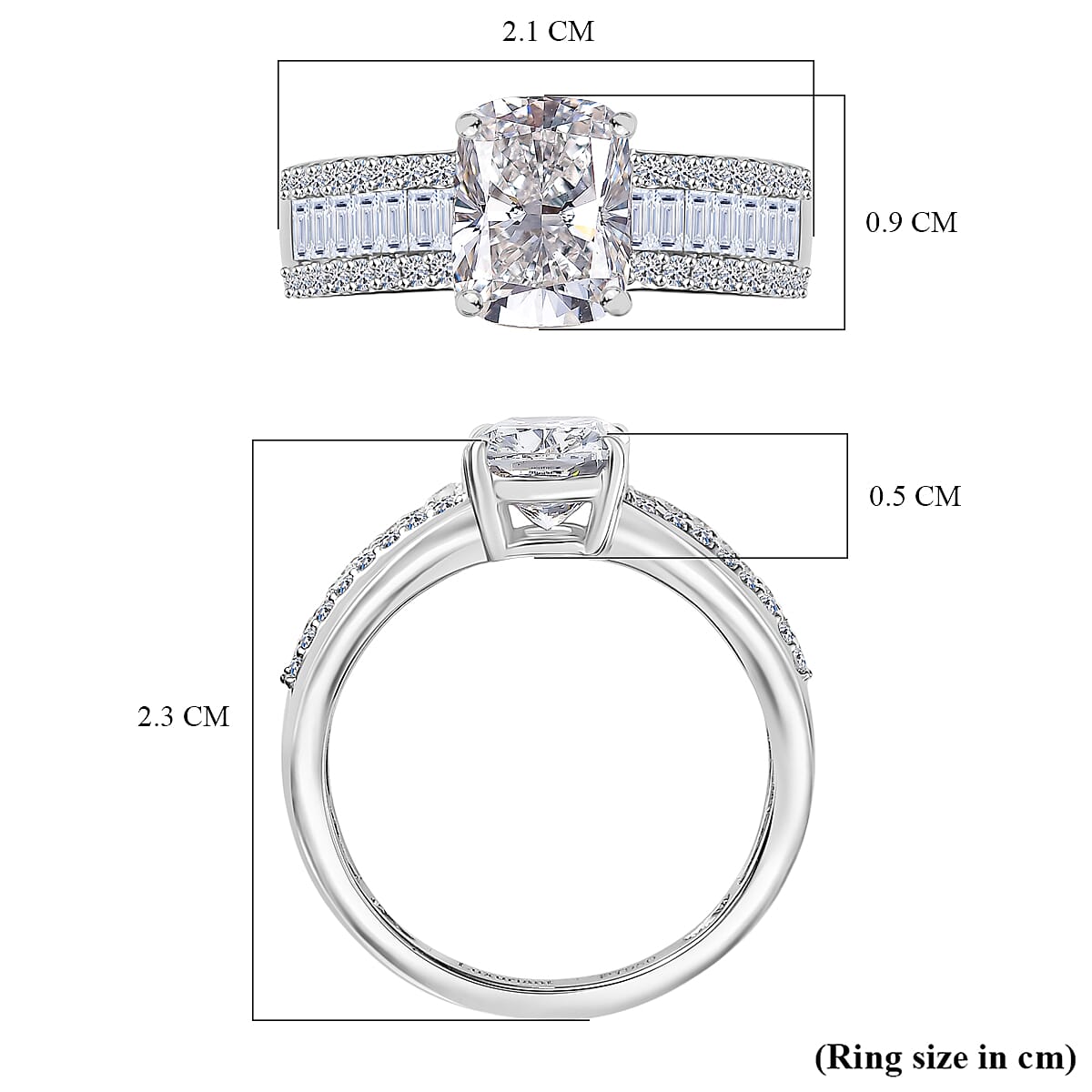 Luxuriant Diamond 950 Platinum IGI Certified Lab Grown Diamond (VS-1-F) Solitaire Diamond Ring