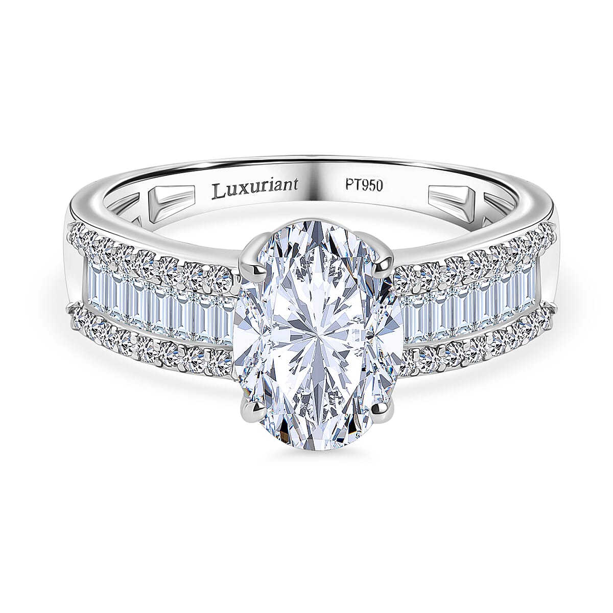Luxuriant Diamond 950 Platinum IGI Certified Lab Grown Diamond (VS-1-F) Solitaire Diamond Ring