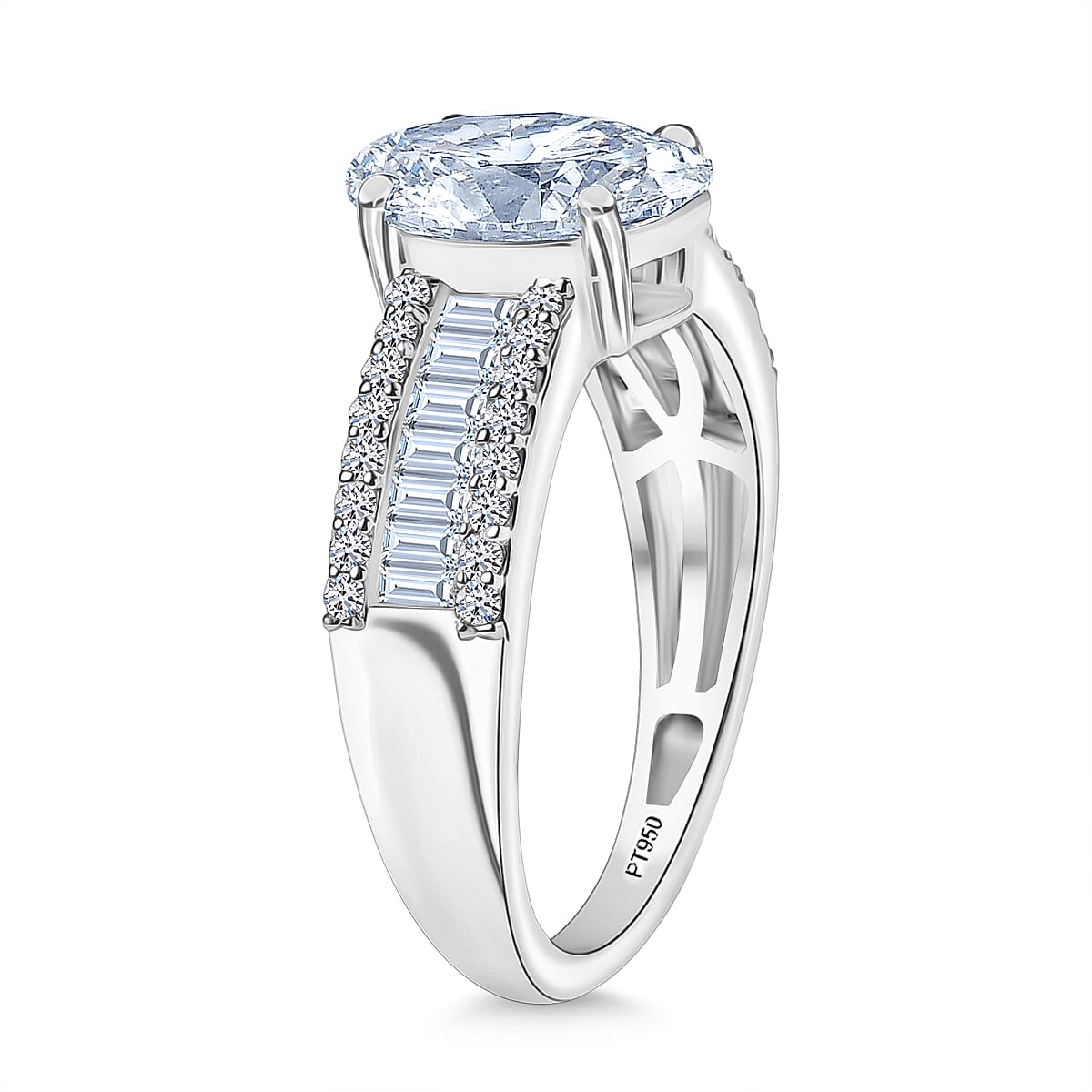 Luxuriant Diamond 950 Platinum IGI Certified Lab Grown Diamond (VS-1-F) Solitaire Diamond Ring