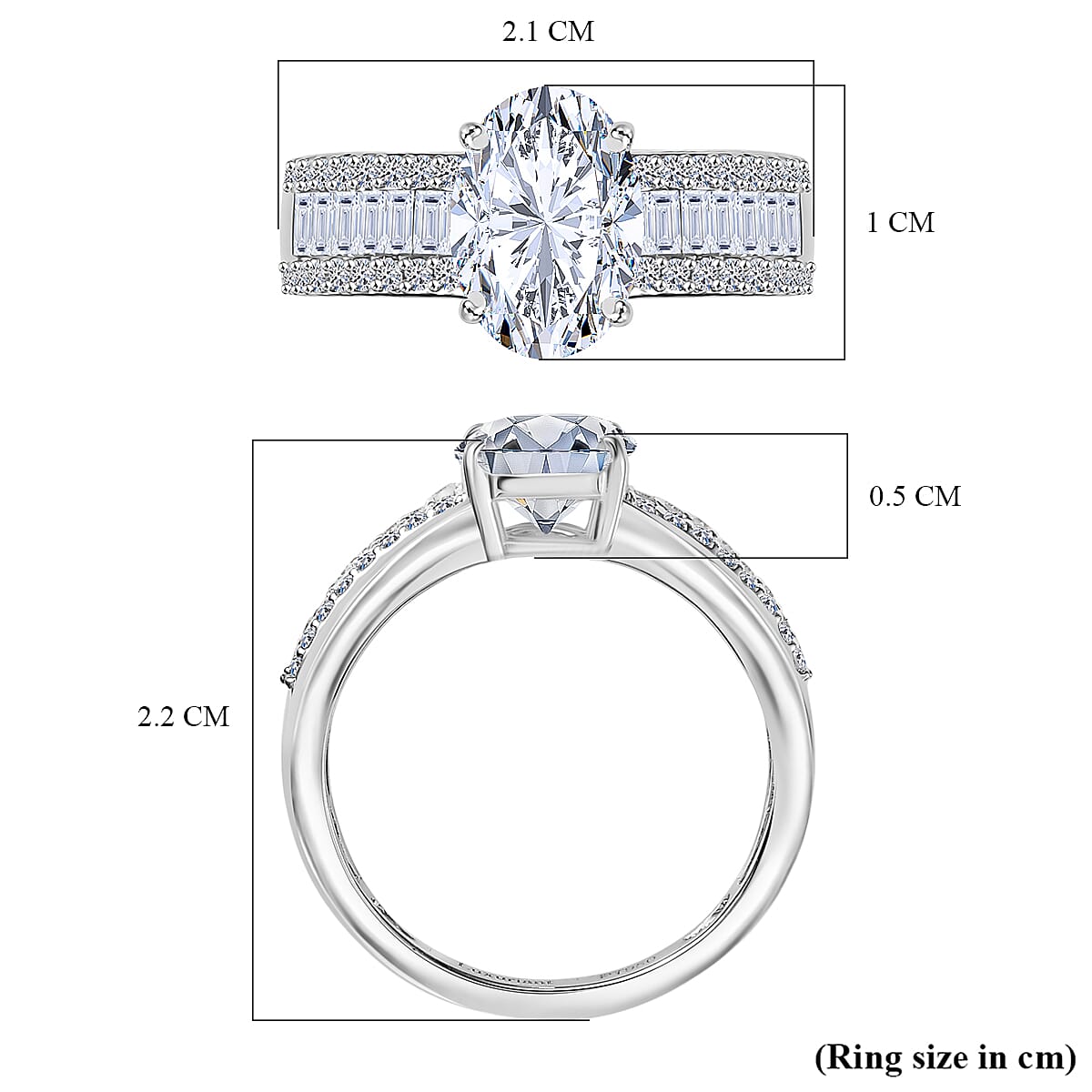 Luxuriant Diamond 950 Platinum IGI Certified Lab Grown Diamond (VS-1-F) Solitaire Diamond Ring