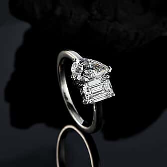 Designer Inspired - THE TOI ET MOI Luxuriant Diamond 950 Platinum IGI Certified (VS-E-F) Lab Grown Diamond Ring 2.00 Ct.