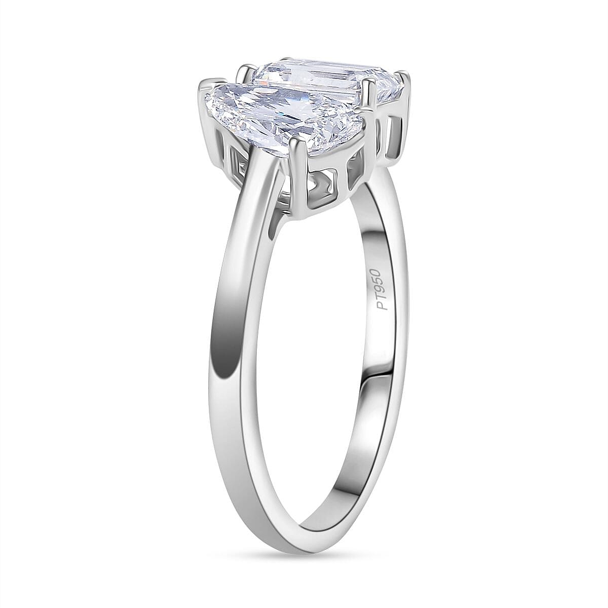 THE TOI ET MOI Luxuriant 950 Platinum IGI Certified (VS-E/F) Lab Grown Diamond Ring