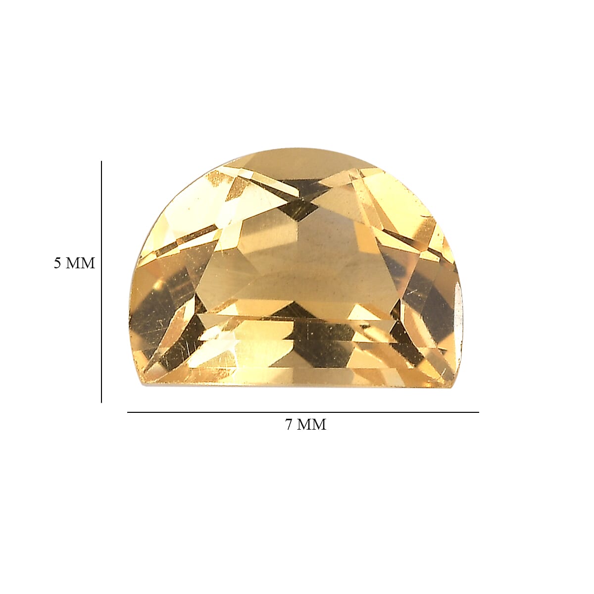 Citrine D Shape Gemstone 2.19 Ct. Citrine D Shape Gemstone 2.19 Ct.