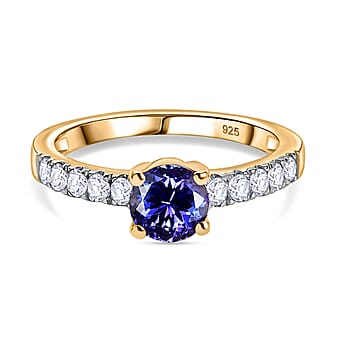 https://tjcuk.sirv.com/Products/80/6/8062243/Tanzanite-Moissanite-Main-Stone-With-Side-Stone-Ring-in-18K-YG-Vermeil_8062243.jpg?w=342&h=342
