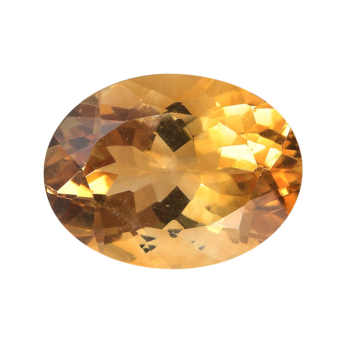 Citrine Oval Shape Gemstone 7.58 Ct.