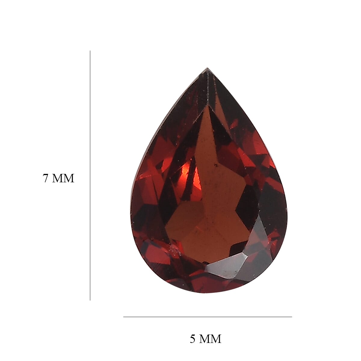 Mozambique Garnet Pear Shape Gemstone 0.7 Ct. Mozambique Garnet Pear Shape Gemstone 0.7 Ct.