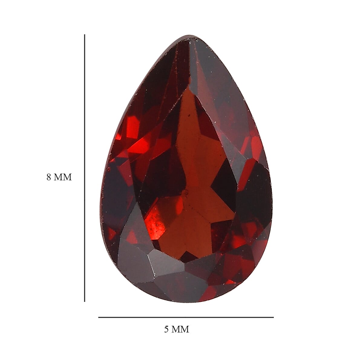 Mozambique Garnet Pear Shape Gemstone 0.98 Ct. Mozambique Garnet Pear Shape Gemstone 0.98 Ct.
