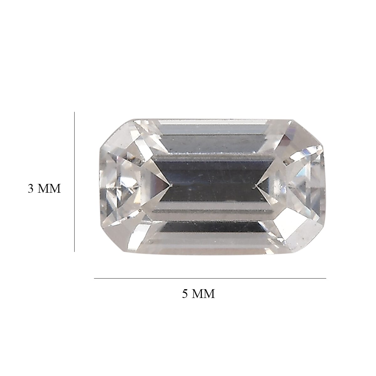 Moissanite Octagon Shape Gemstone 0.2 Ct. - 5x3 mm Moissanite Octagon Shape Gemstone 0.2 Ct. - 5x3 mm