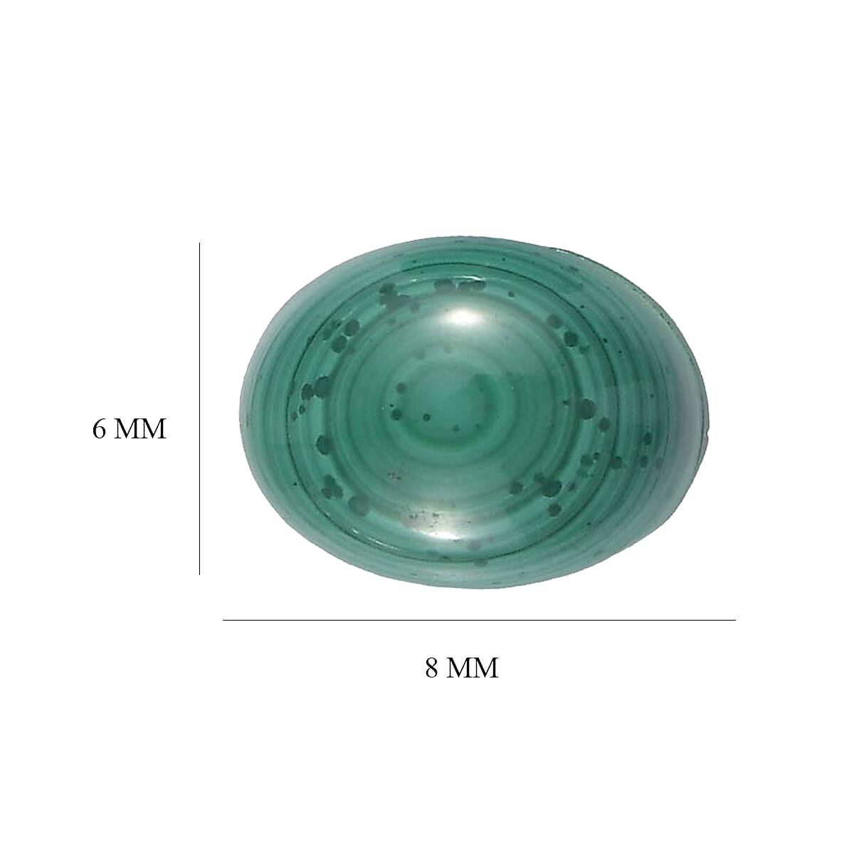 Malachite Oval Shape Gemstone 4 Ct.