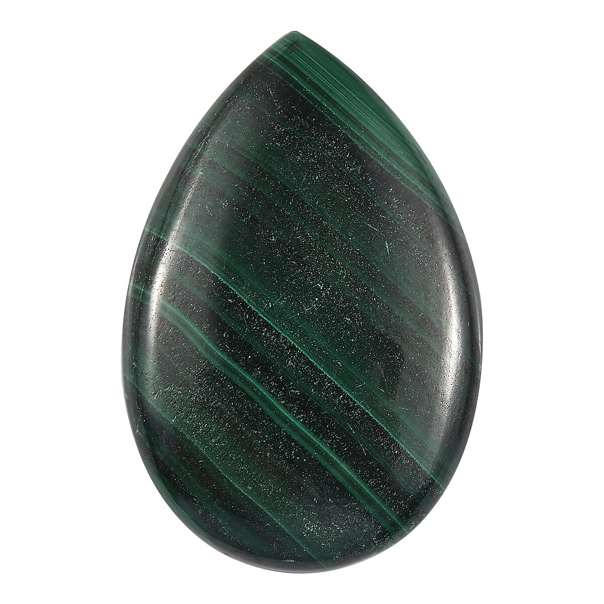 Malachite Pear Shape Gemstone 34.96 Ct.