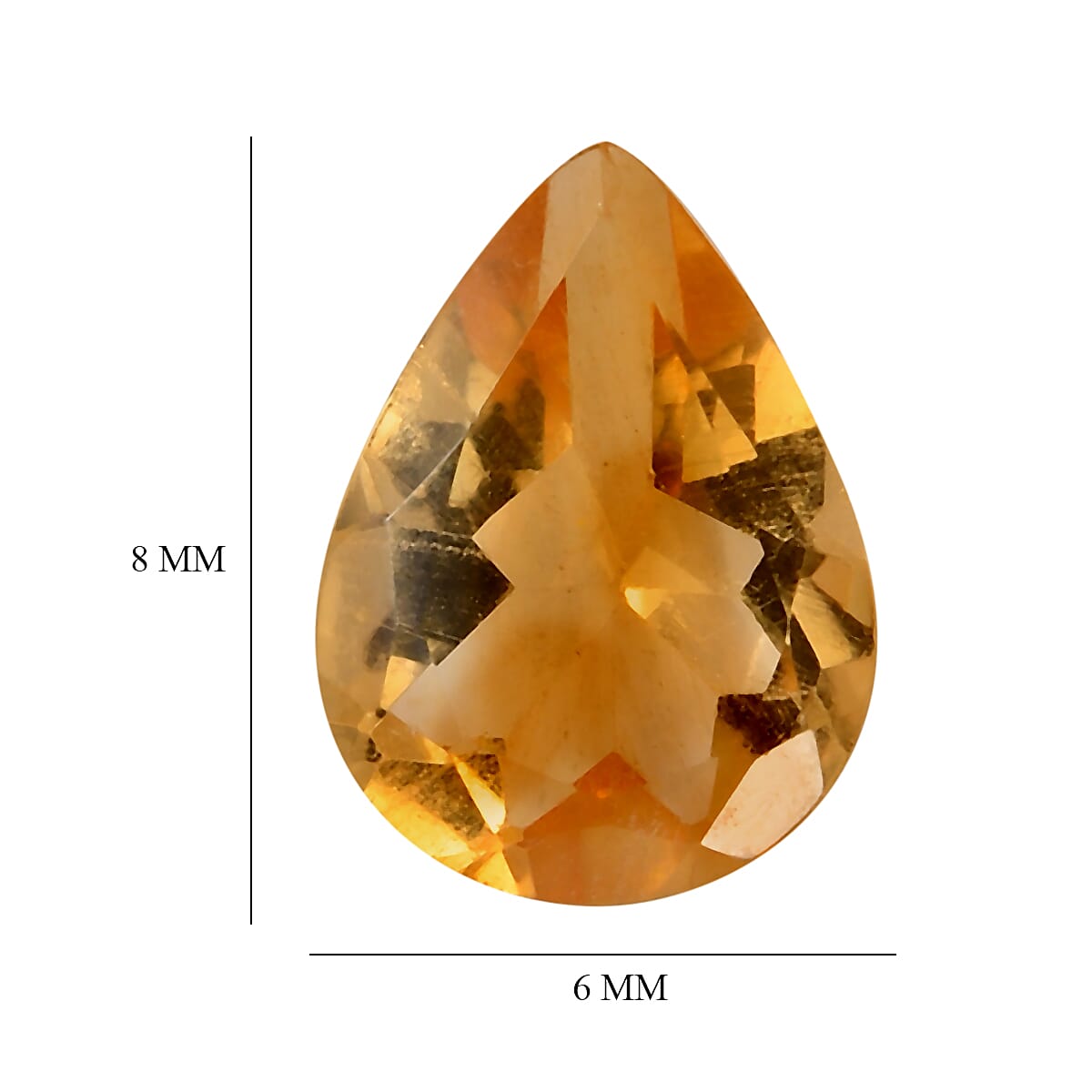 Citrine Pear Shape Gemstone 0.84 Ct. Citrine Pear Shape Gemstone 0.84 Ct.
