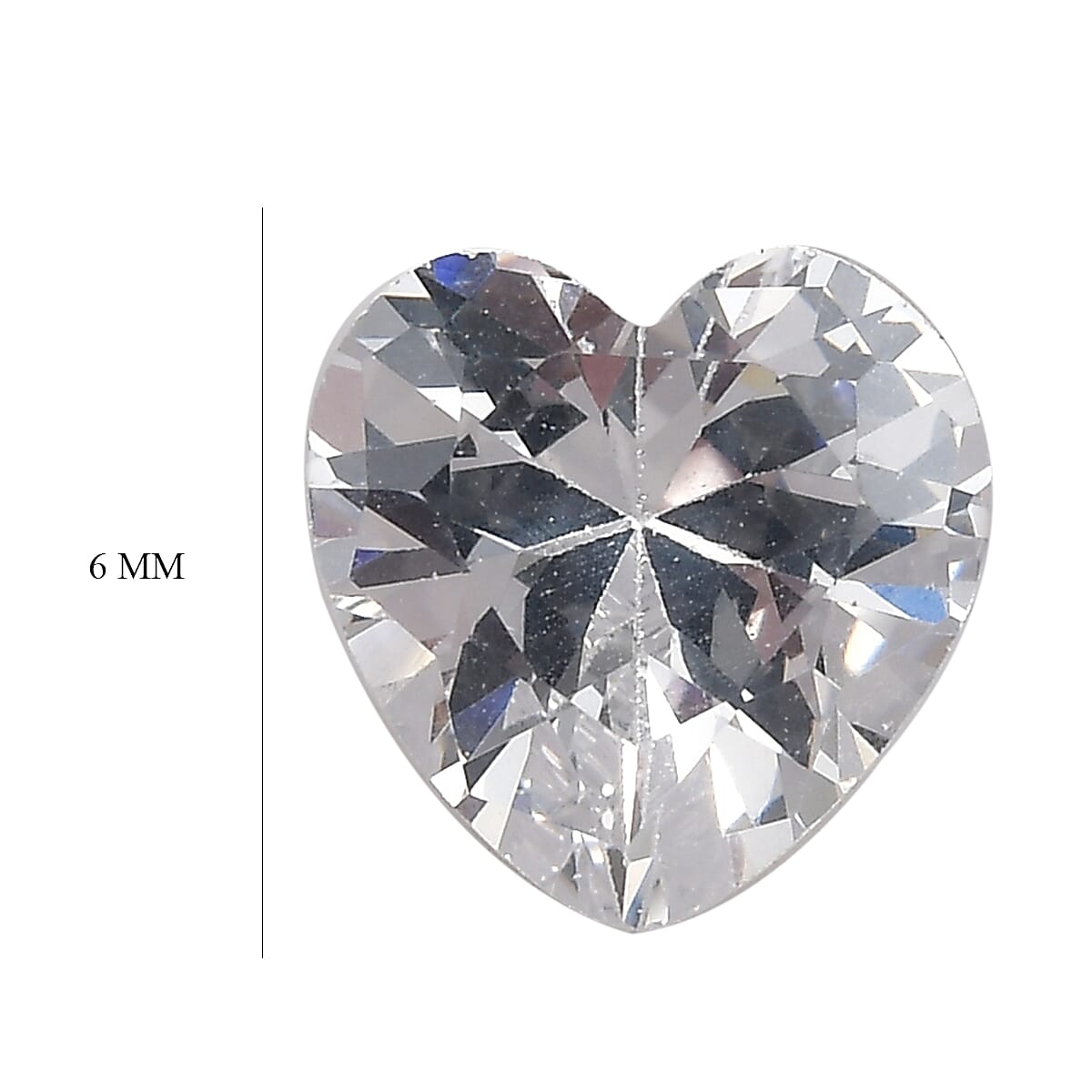 Cubic Zirconia Heart Shape Gemstone 3.84 Ct. Cubic Zirconia Heart Shape Gemstone 3.84 Ct.