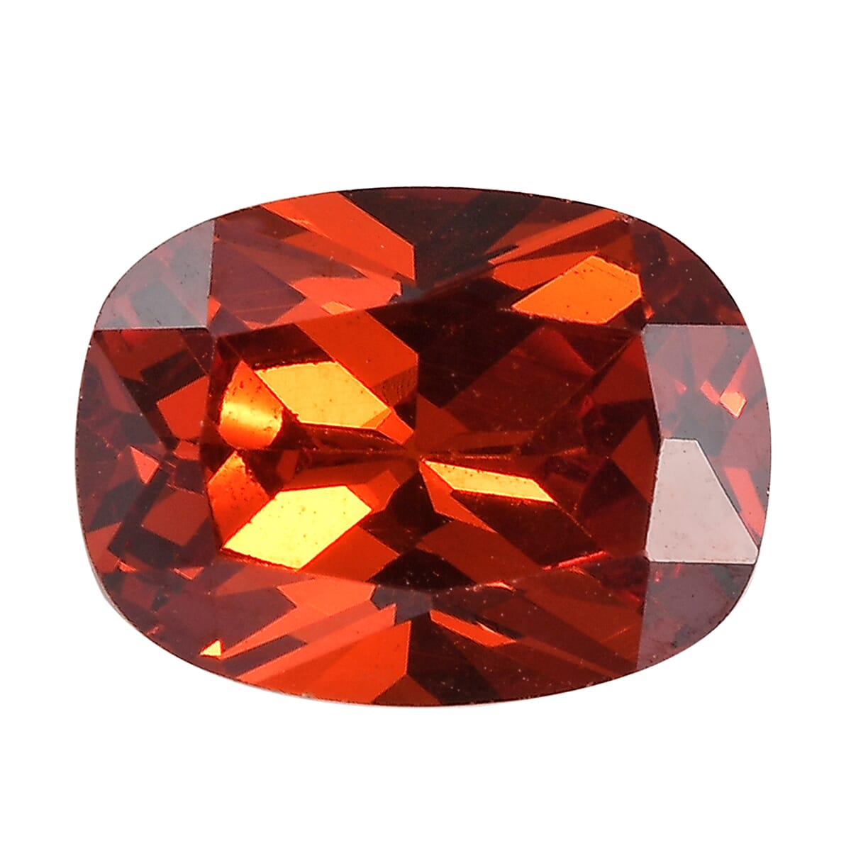 Garnet Cubic Zirconia Cushion Shape Gemstone 2.28 Ct.