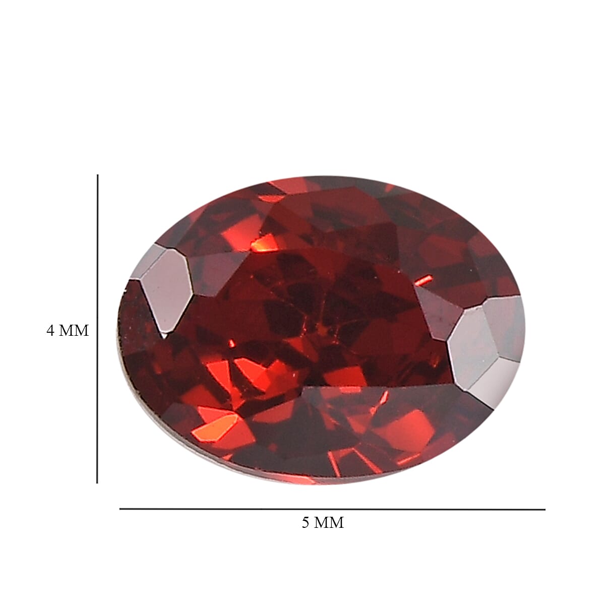 Garnet Cubic Zirconia Oval Shape Gemstone 1.6 Ct. Garnet Cubic Zirconia Oval Shape Gemstone 1.6 Ct.