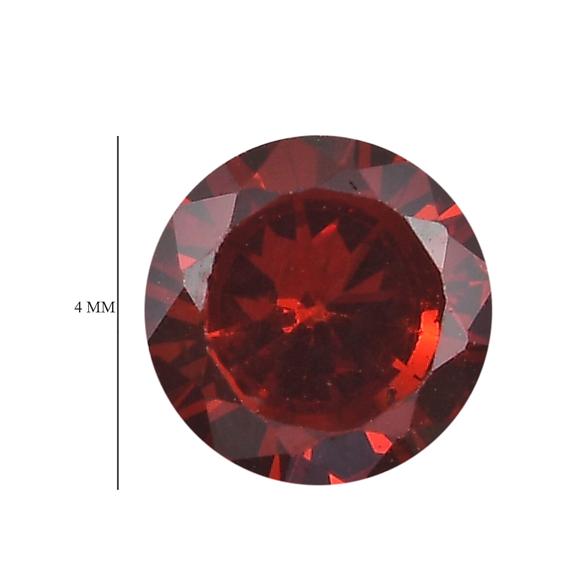 Garnet Cubic Zirconia Round Shape Gemstone 1.3 Ct. Garnet Cubic Zirconia Round Shape Gemstone 1.3 Ct.