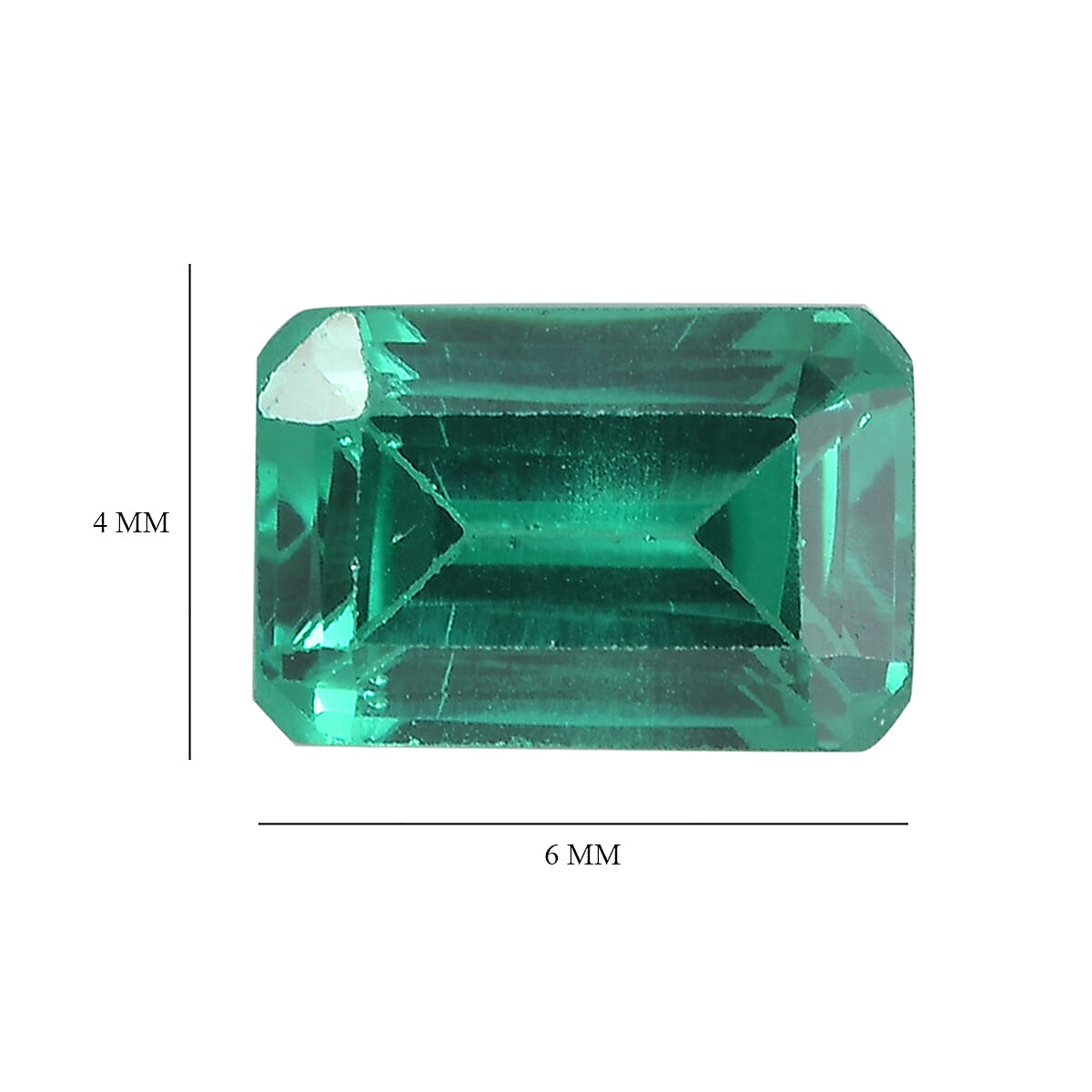 Green Cubic Zirconia Octagon Shape Gemstone 3.14 Ct.