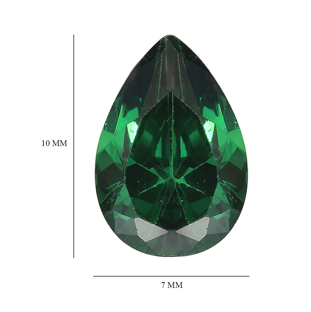 Green Cubic Zirconia Pear Shape Gemstone 2.82 Ct. Green Cubic Zirconia Pear Shape Gemstone 2.82 Ct.