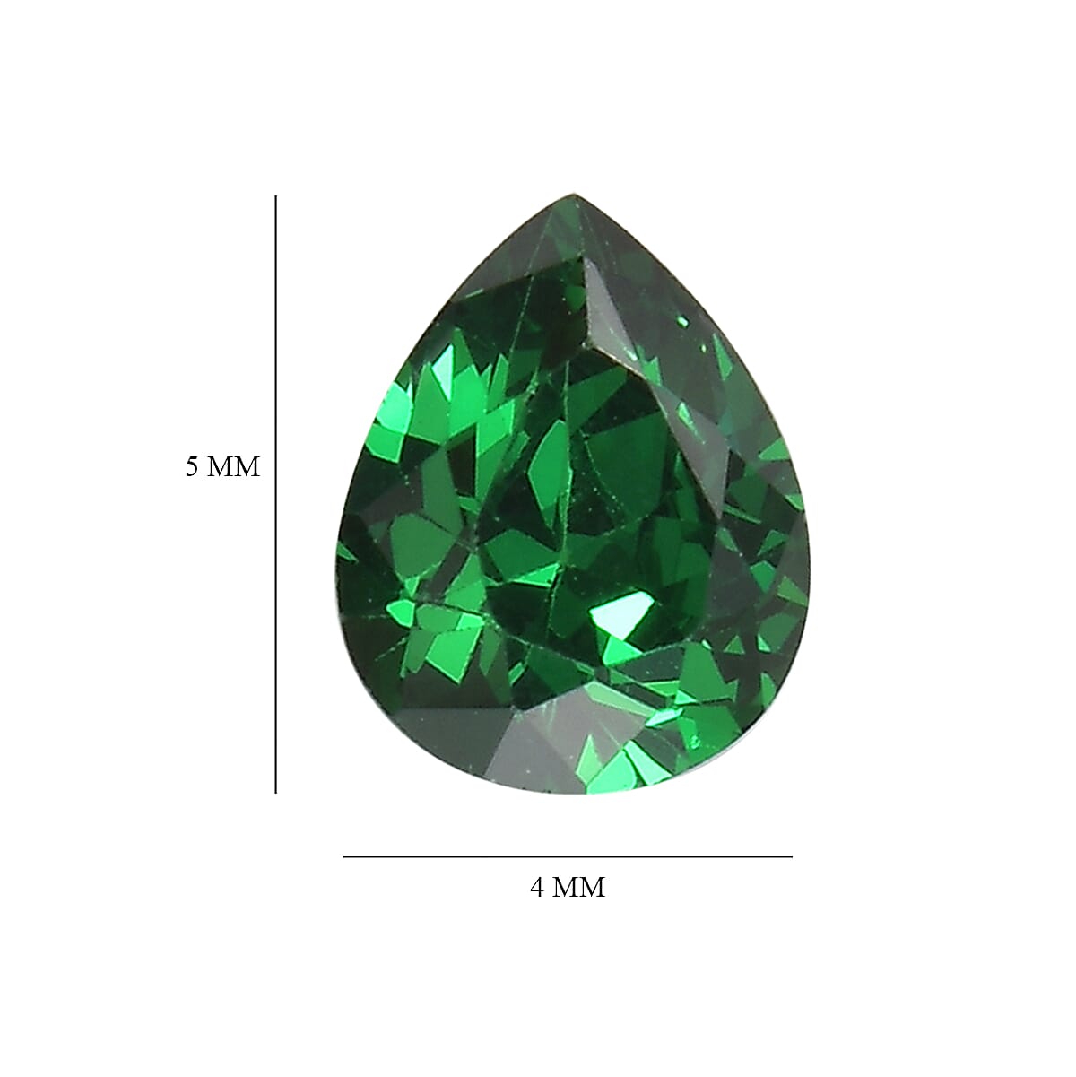 Green Cubic Zirconia Pear Shape Gemstone 1.42 Ct. Green Cubic Zirconia Pear Shape Gemstone 1.42 Ct.