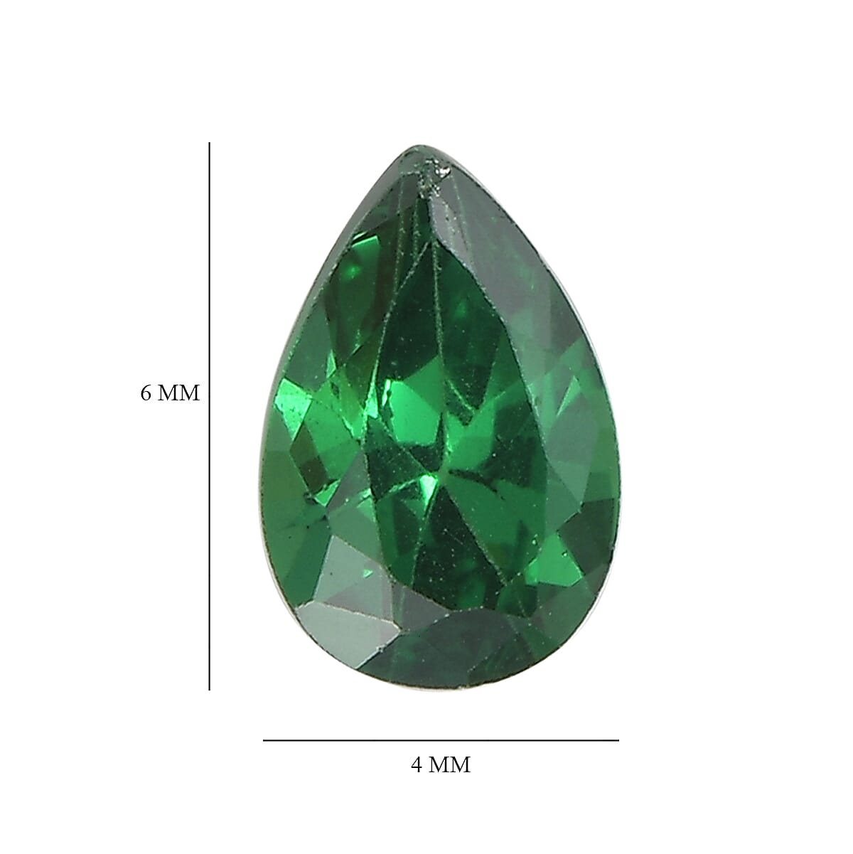 Green Cubic Zirconia Pear Shape Gemstone 1.73 Ct. Green Cubic Zirconia Pear Shape Gemstone 1.73 Ct.