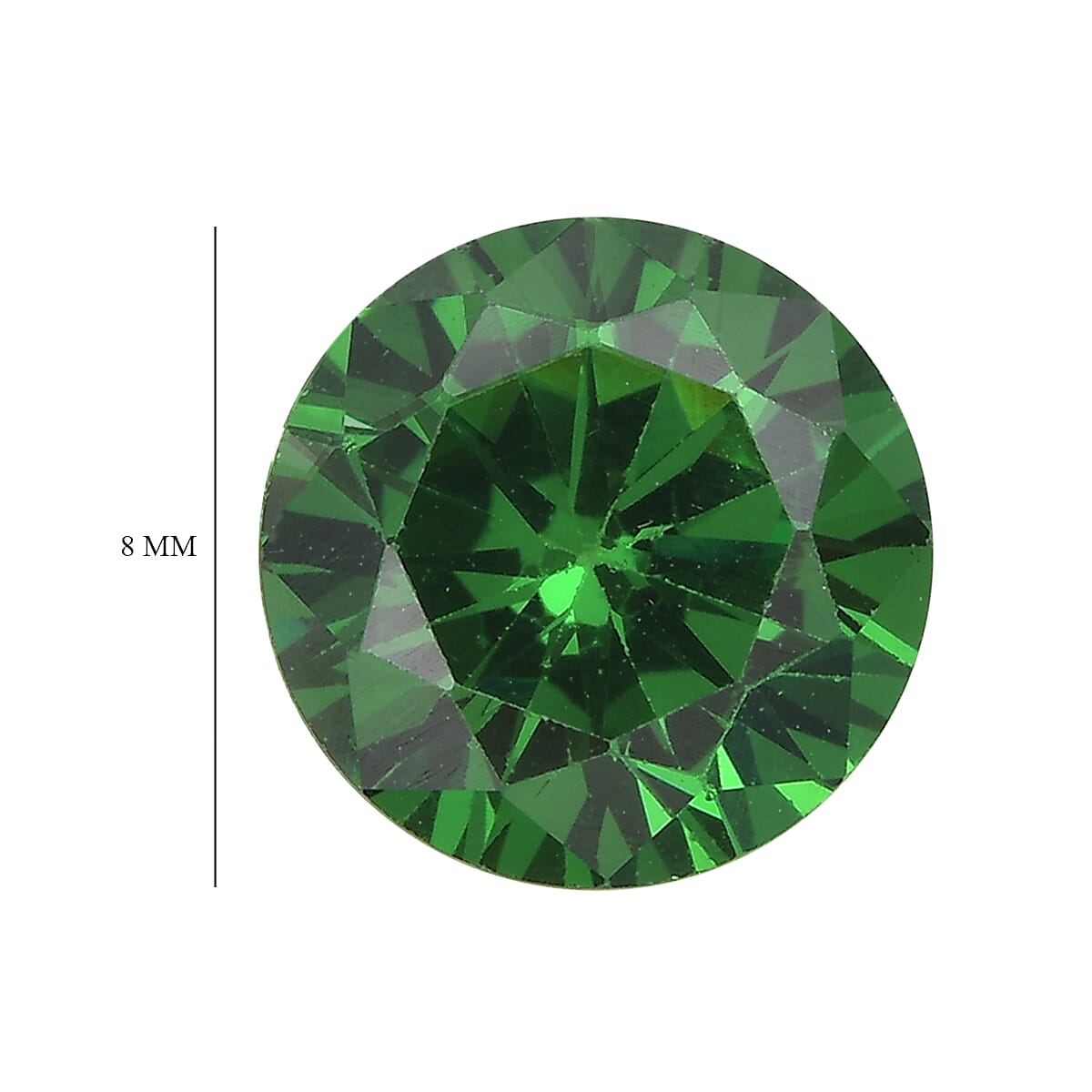 Green Cubic Zirconia Round Shape Gemstone 2.93 Ct. Green Cubic Zirconia Round Shape Gemstone 2.93 Ct.