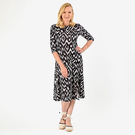 Closeout Deal Knitted Dress (Size - 10) - Black White