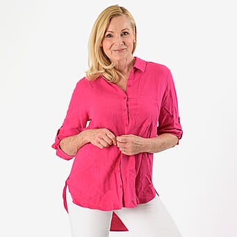https://tjcuk.sirv.com/Products/80/6/8062711/Button-Down-Classic-V-Neck-Shirt-Size-16-Pink_8062711.jpg?w=342&h=342