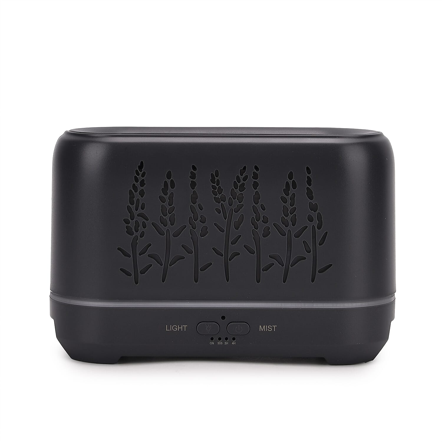 Flame Effect Aromal Diffuser with 10 Oils  - LED Light, Timer - Grey