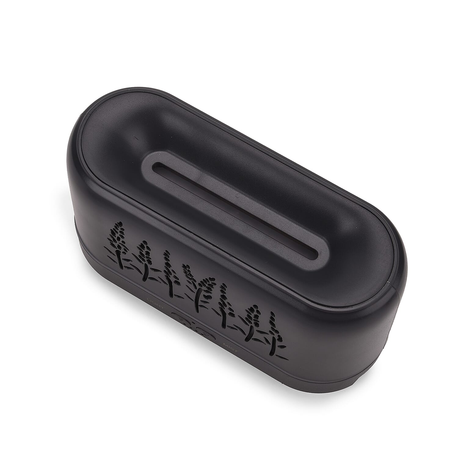 Flame Effect Aromal Diffuser with 10 Oils  - LED Light, Timer - Grey