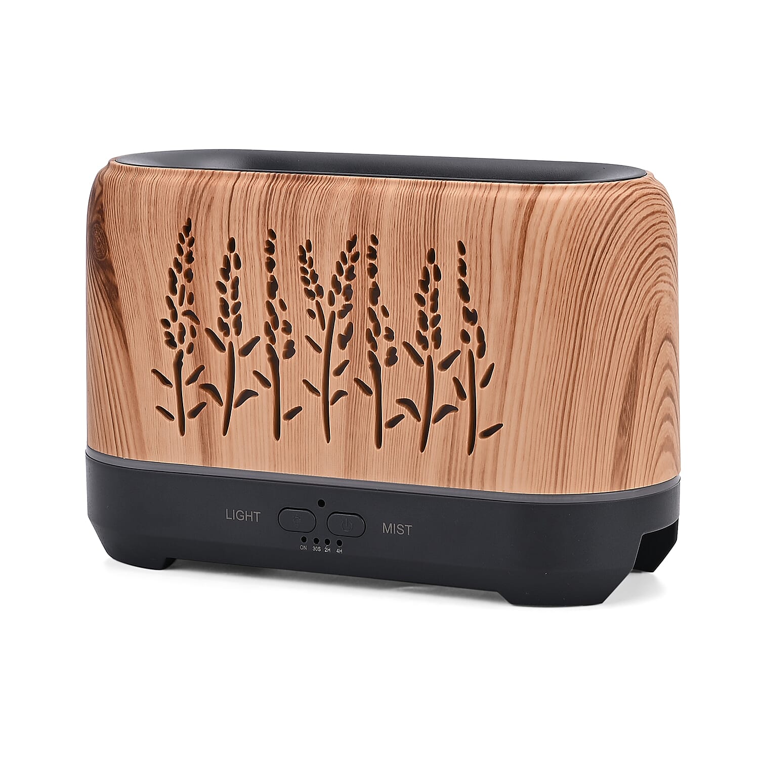 Flame Effect Aromal Diffuser with 10 Oils - LED Light, Timer - Brown Flame Effect Aromal Diffuser with 10 Oils - LED Light, Timer - Brown
