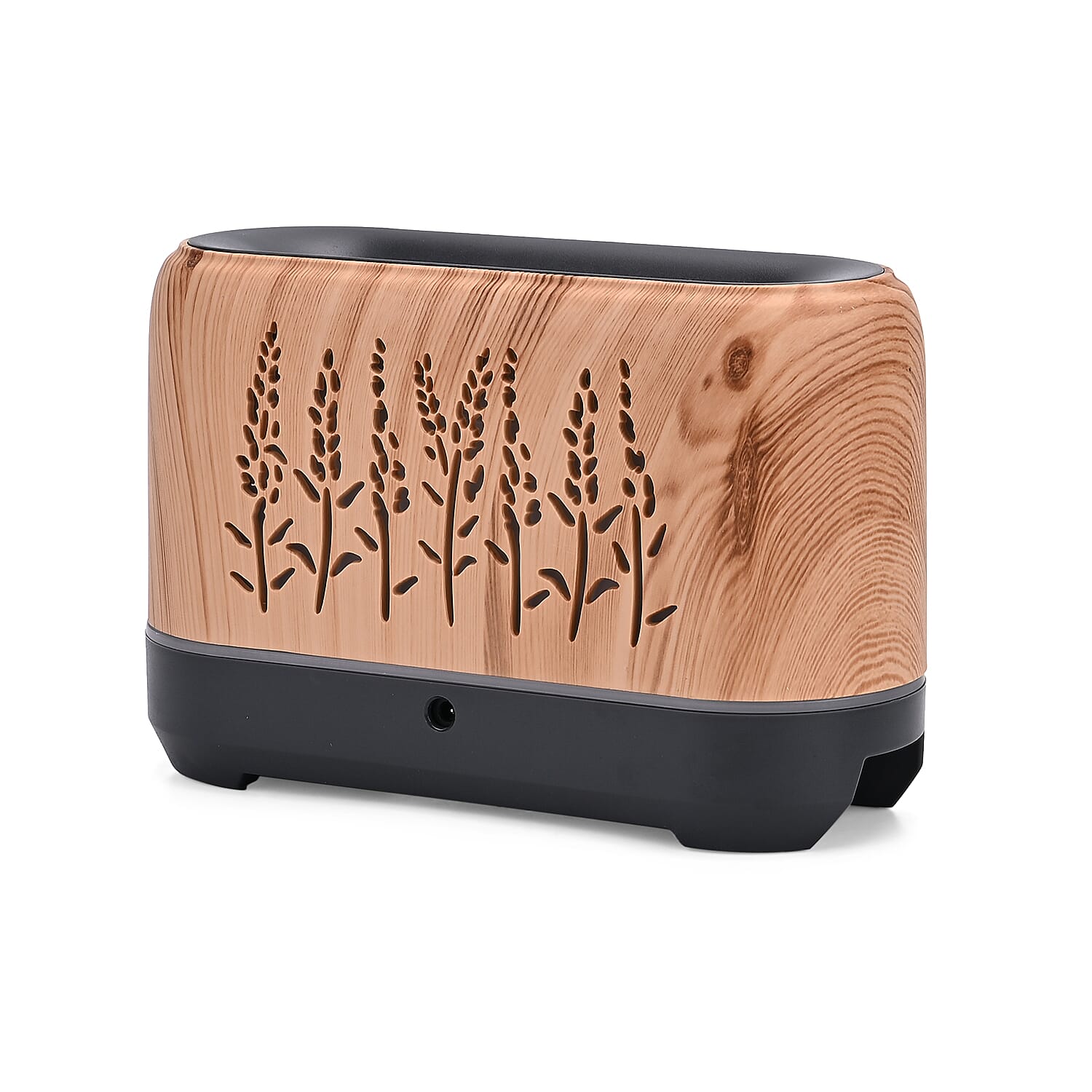 Flame Effect Aromal Diffuser with 10 Oils - LED Light, Timer - Brown Flame Effect Aromal Diffuser with 10 Oils - LED Light, Timer - Brown