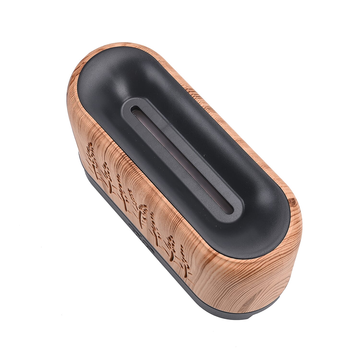 Flame Effect Aromal Diffuser with 10 Oils - LED Light, Timer - Brown Flame Effect Aromal Diffuser with 10 Oils - LED Light, Timer - Brown