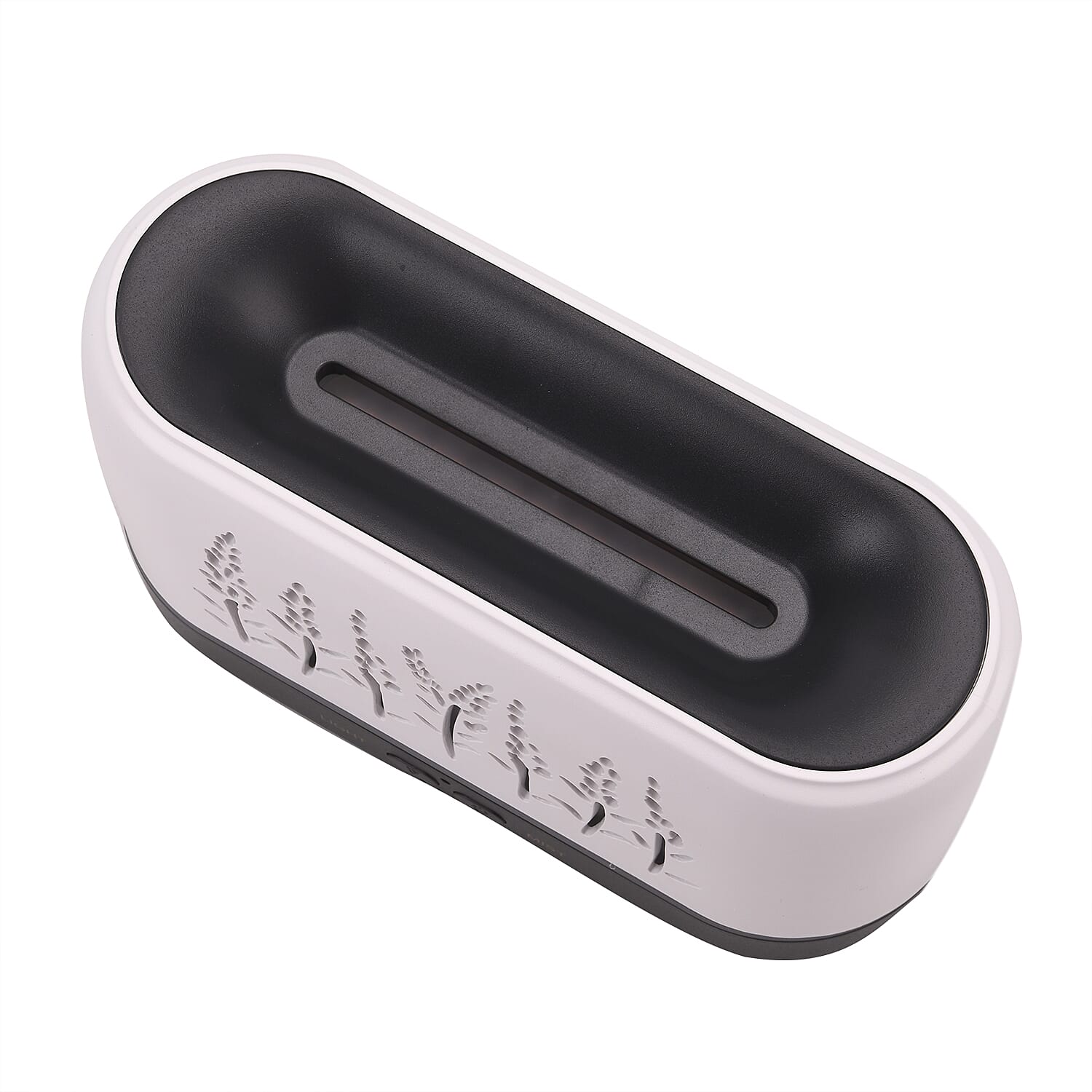 Flame Effect Aromal Diffuser with 10 Oils  - LED Light, Timer - White